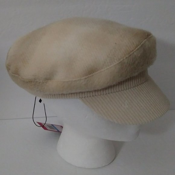 Vince Camuto Washed Ivory Plaid Skipper Hat - Picture 10 of 11